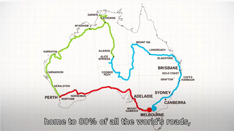 新型ランドクルーザーの開発に向けて行なわれた豪州での走行
