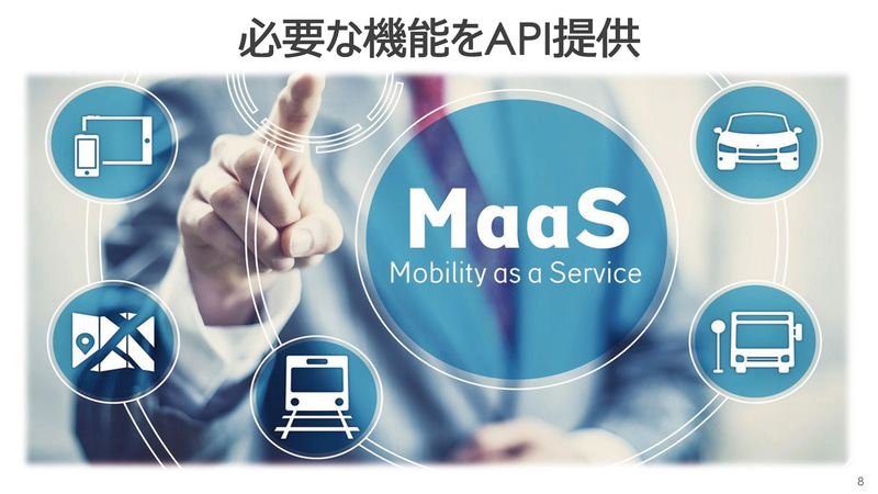 モビリティサービスに必要な機能をAPI提供