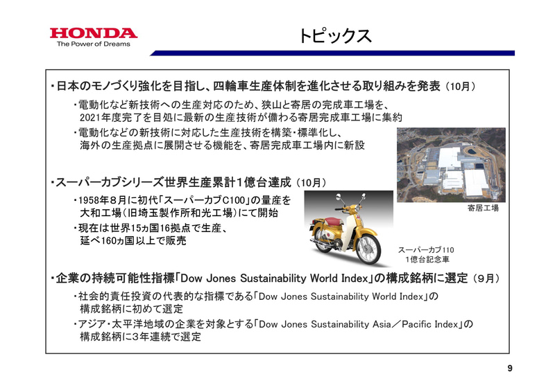 2017年度の第2四半期決算説明会資料（抜粋）