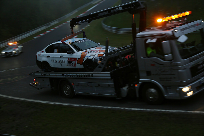 クラッシュしたマシン