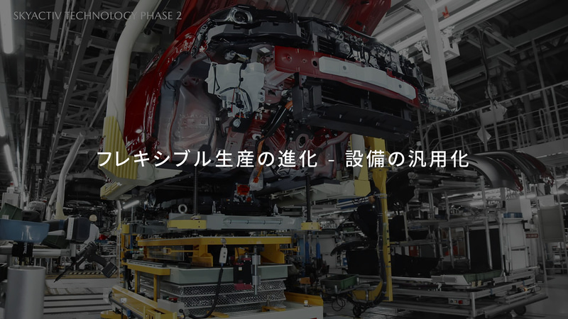 生産工程も汎用化を進めて効率化を進める