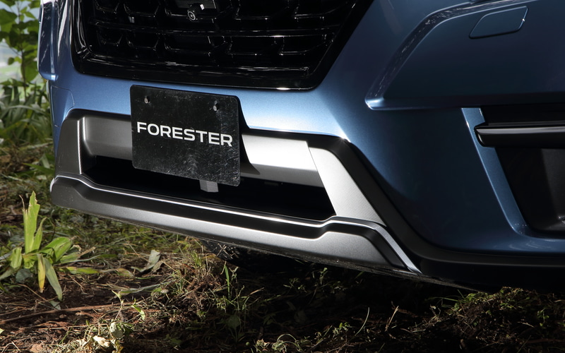 フロント＆リアバンパーガードはシルバー加飾付き