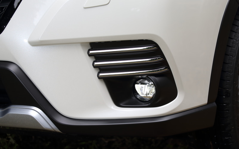 フォグランプカバーにメッキ加飾が追加された