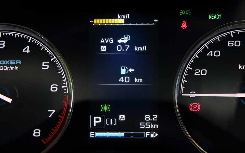 メーター内のマルチインフォメーションディスプレイ表示パターン