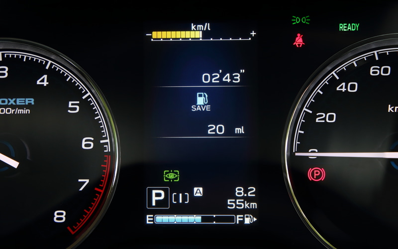 メーター内のマルチインフォメーションディスプレイ表示パターン