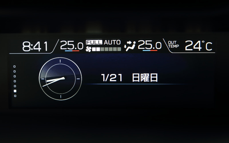 マルチファンクションディスプレイ表示パターン