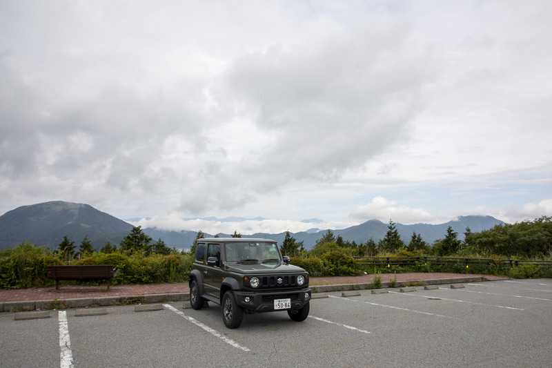 71号線で樹海エリアを抜けるとある展望台