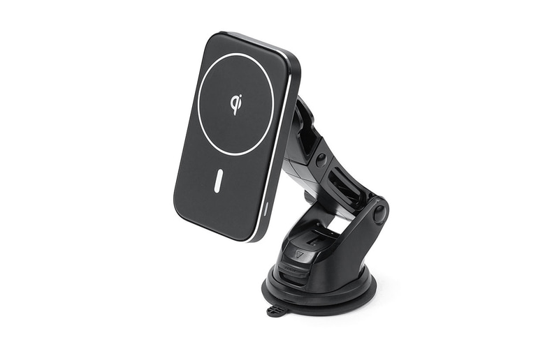 ワイヤレス充電ホルダー（吸盤式・Qi充電・MagSafe・ワイヤレス充電）型番：200-CAR086