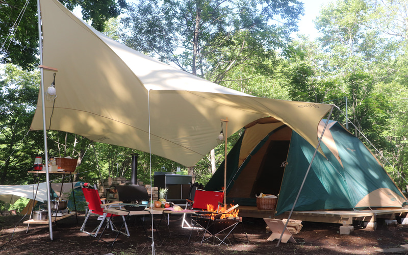 自然に囲まれたロケーション