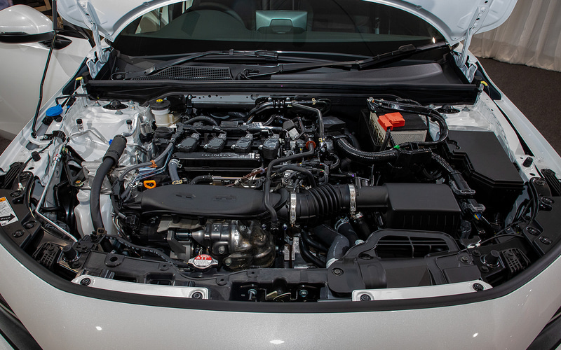 1.5リッター ガソリンターボエンジン。最高出力は134kW（182PS）/6000rpm、最大トルクは240Nm（24.5kgfm）/1700-4500rpm