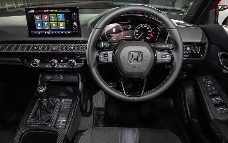 LXのステアリングまわり（6速MT）