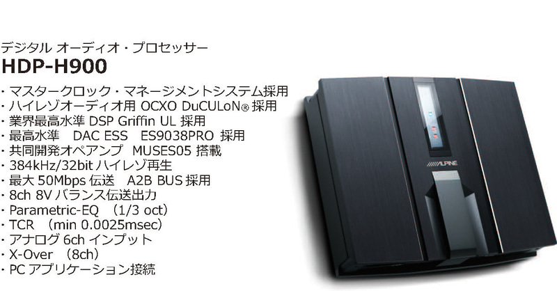 オーディオプロセッサ「HDP-H900」