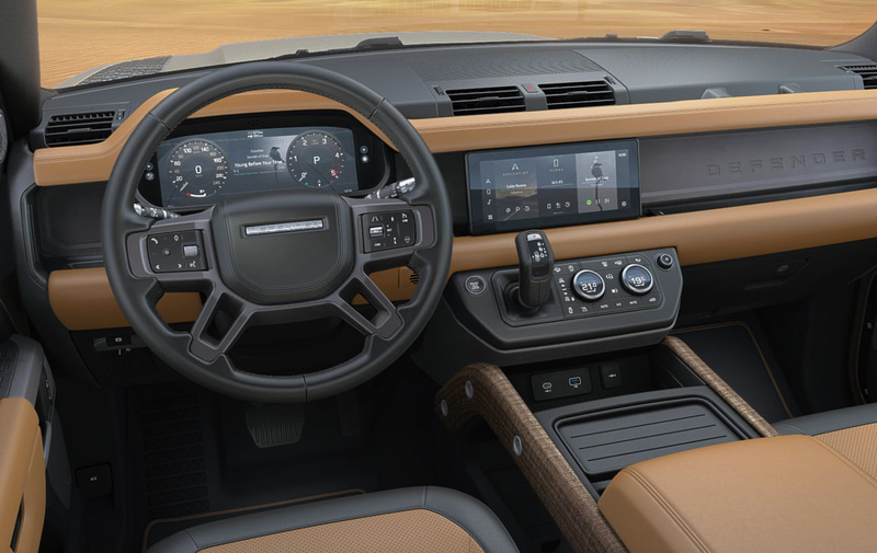 ヴィンテージタン/エボニーウィンザーレザーのインテリア