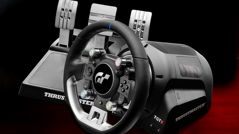 THRUSTMASTERが公開した「グランツーリスモ」公式ステアリングコントローラの新製品「T-GT II」