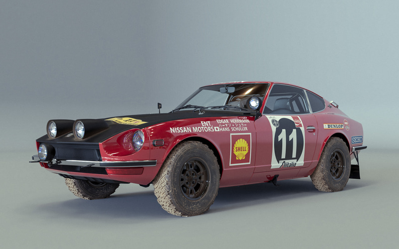 1971年第19回東アフリカサファリラリー優勝車「ダットサン240Z」