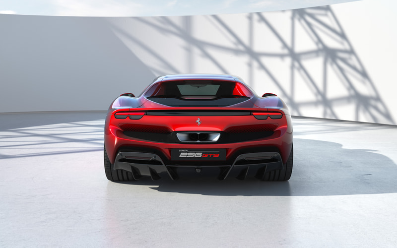 296 GTBのボディサイズは4565×1958×1187mm（全長×全幅×全高）、ホイールベースは2600mm