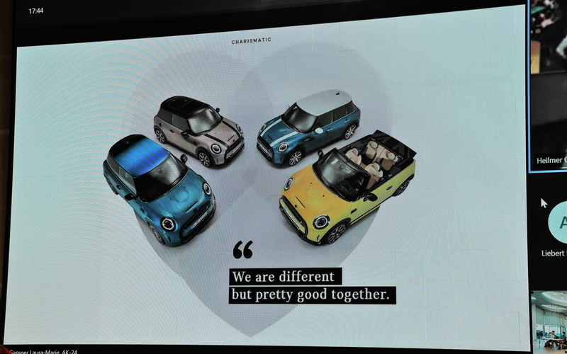 オリバー氏が「MINIの多様性が伝わってくるのでお気に入り」という写真