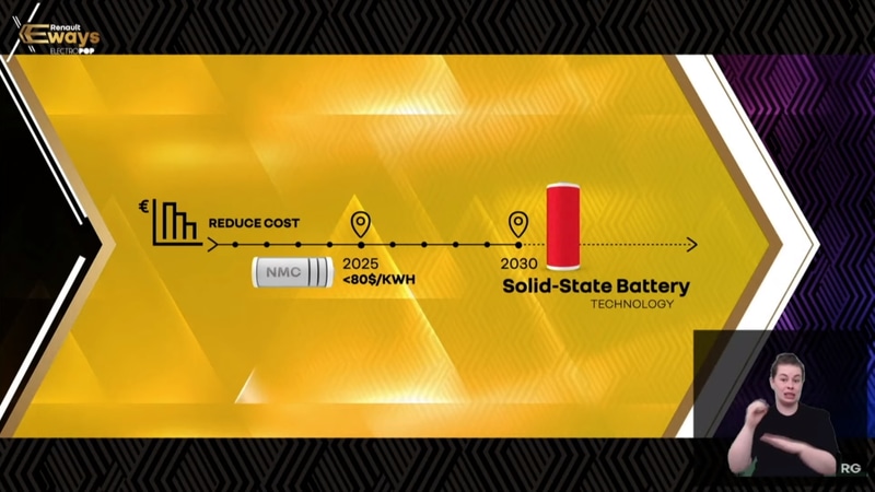 デメオ氏のプレゼンテーションの様子と使用されたスライド資料