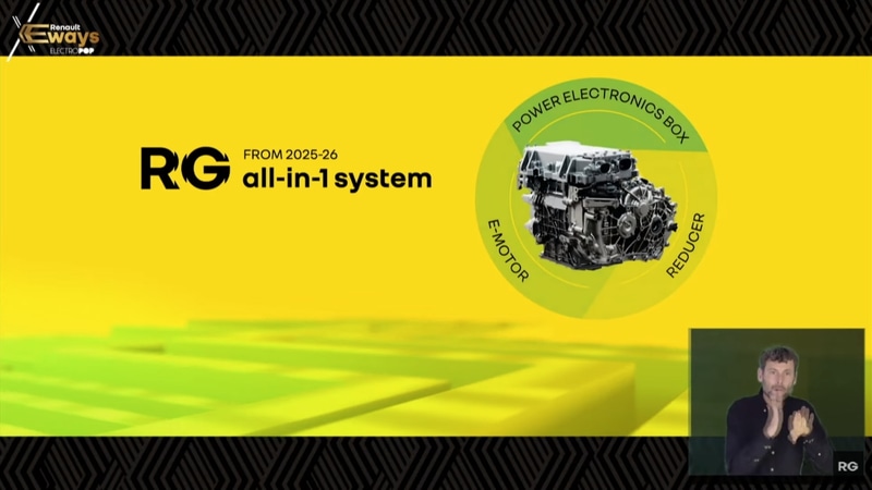 Brunet氏のプレゼンテーションの様子と使用されたスライド資料