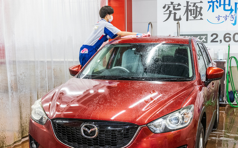 プラセーヌで拭き上げ