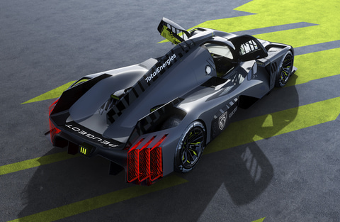 プジョー、“リアウイングなし”の前衛的な新型ル・マン・ハイパーカー
