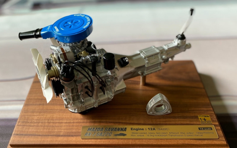 1/6スケールRX-7 SA22C 12A型エンジンモデル