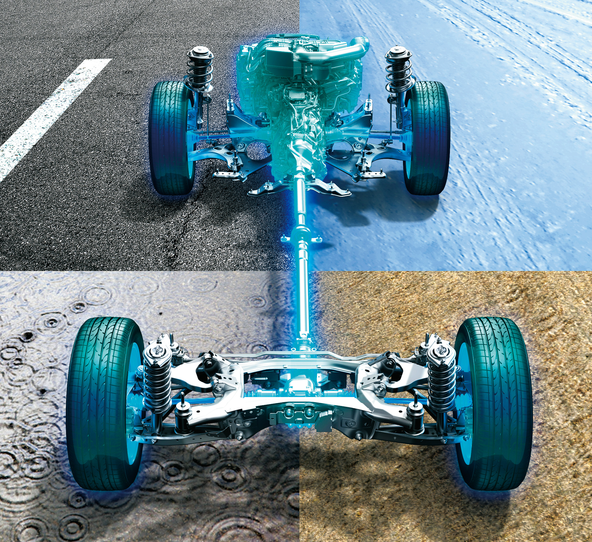 フォレスターに搭載するシンメトリカルAWD