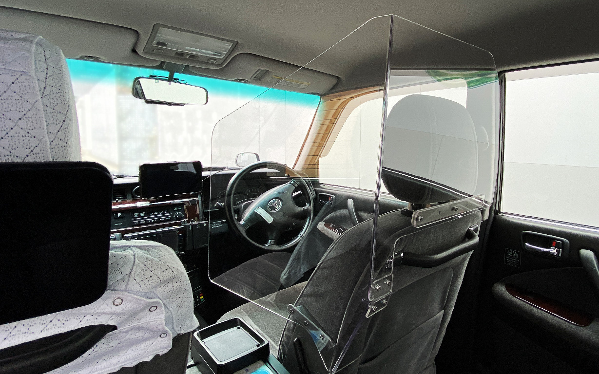 感染防止板の装着イメージ