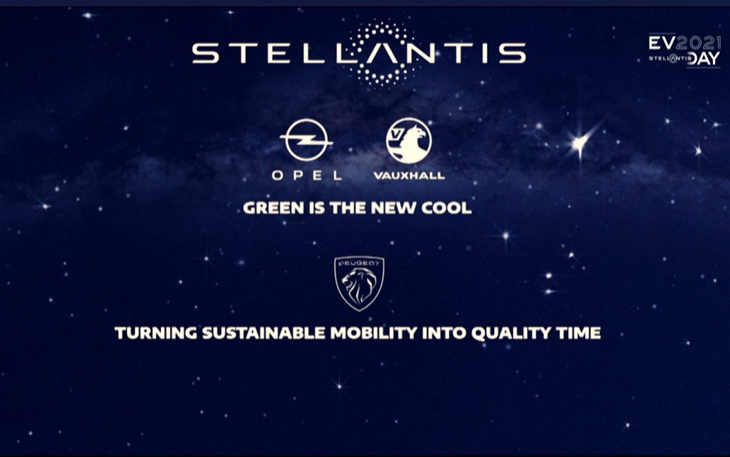 ステランティスの各ブランドの電動化に向けたスローガン