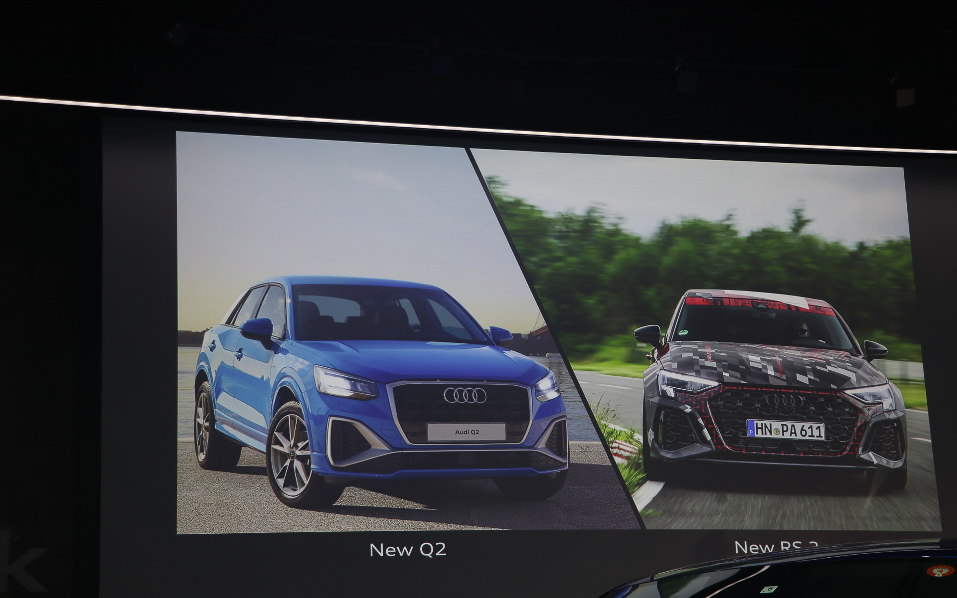 8月末からデリバリーが予定されている新型Q2と新型RS 3
