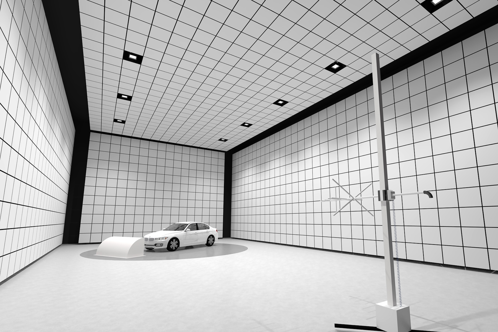 大型電波暗室の完成後イメージ