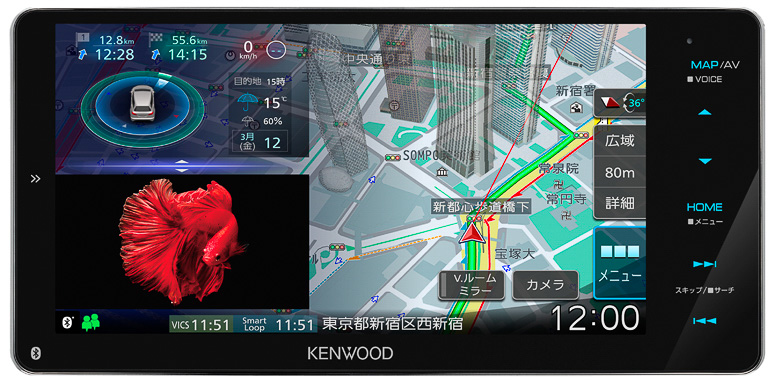 7V型200mmワイドモデルの「MDV-M808HDW」