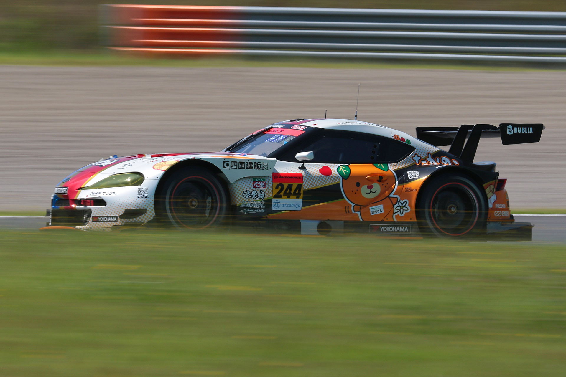 予選2位は244号車 たかのこの湯 GR Supra GT（三宅淳詞/堤優威組、YH）