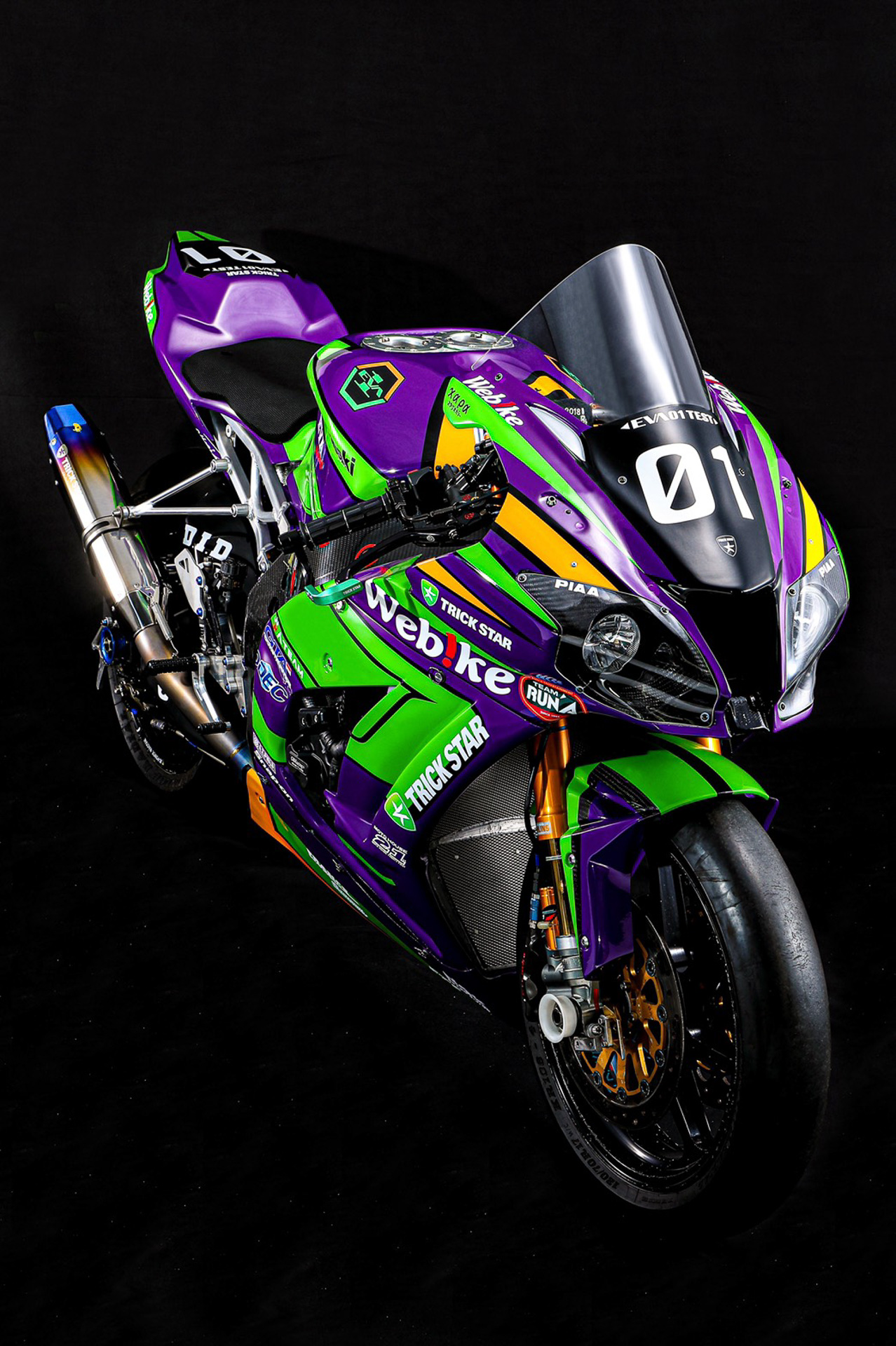エヴァRT初号機 Webike TRICK STAR（写真は2020年参戦予定していたマシン）