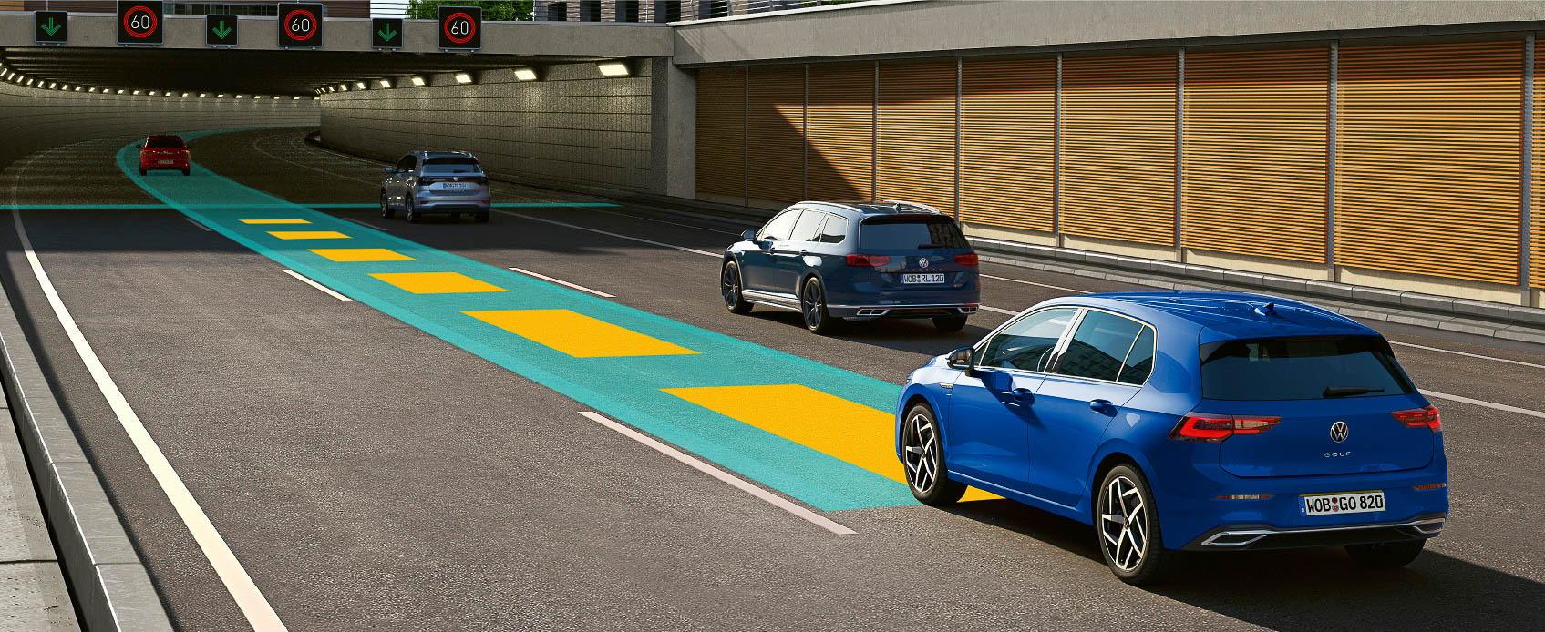 同一車線内全車速運転支援システム“Travel Assist”のイメージ