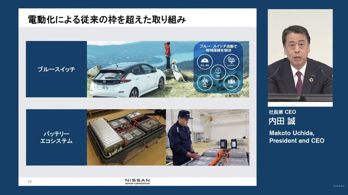 「クルマの枠を越えた新しい価値の提供」が電動車両の普及で重要だと内田氏