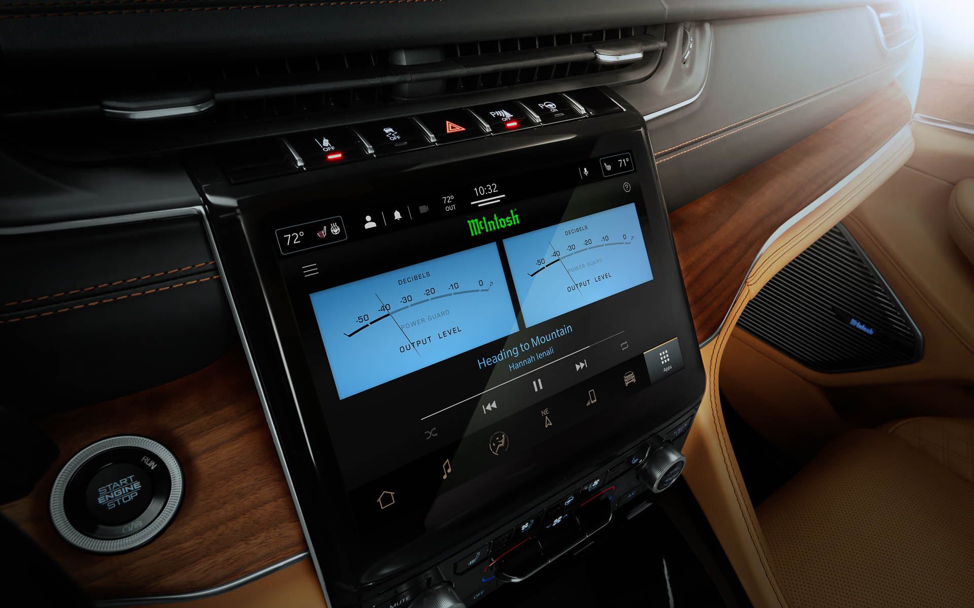 新型グランドチェロキーの内装イメージ