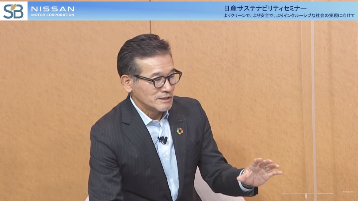 日産のコーポレートパーパスについて語る田川氏