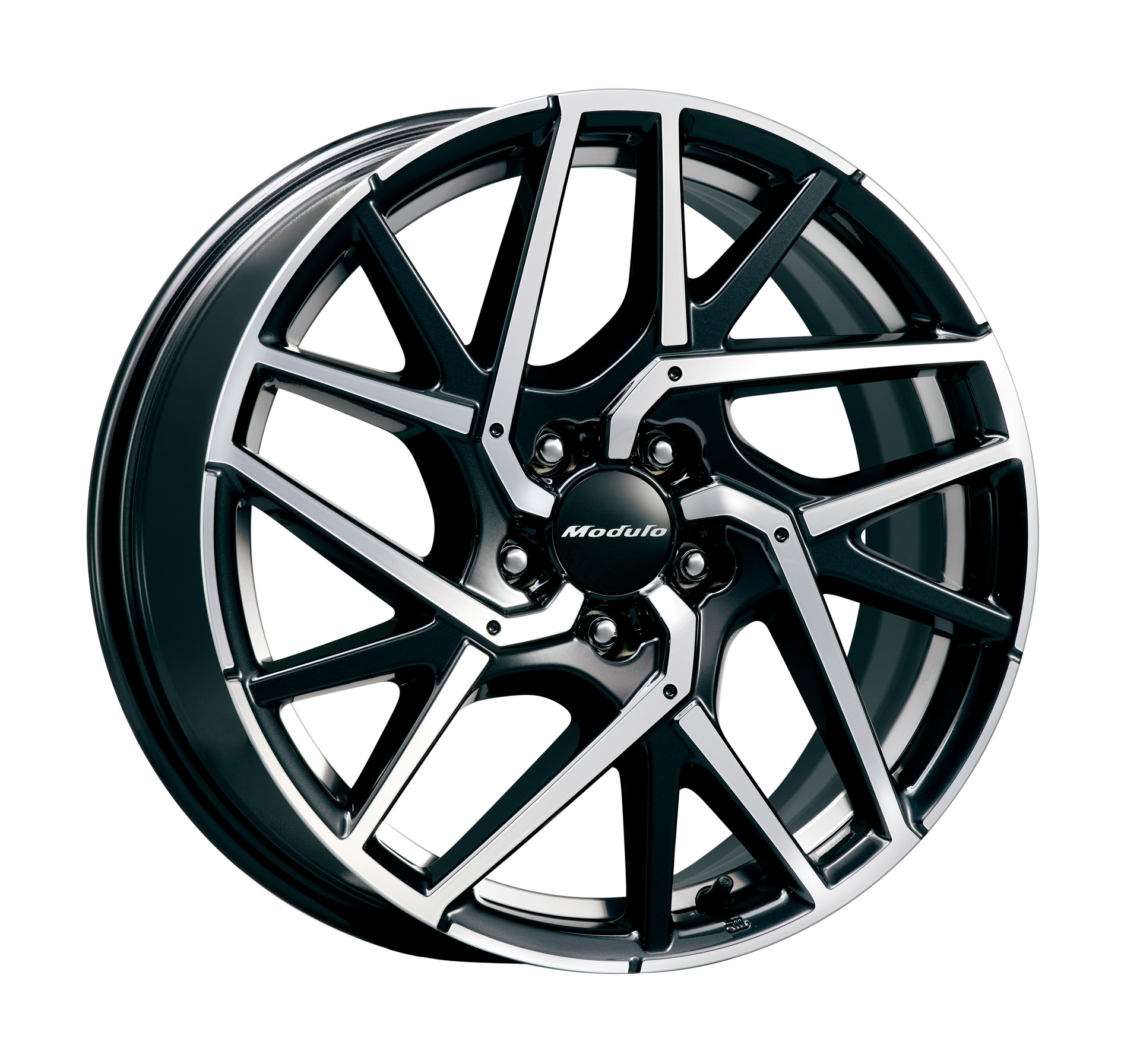 アルミホイールMS-038 切削/ガンパウダーブラック塗装 18×8J　PCD114.3mm　インセット50mm：4万6200円/1本