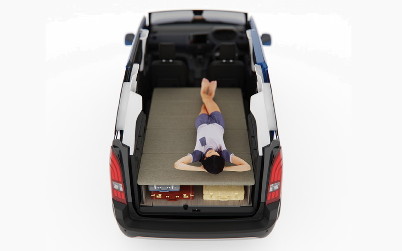 プジョー リフター RIFTER に適用車中泊 マット 車用ベッド 後部座席用