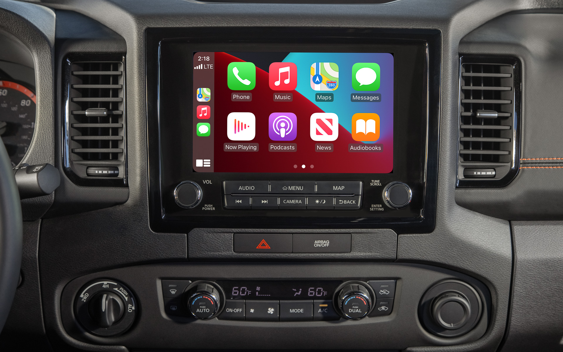 9インチカラータッチスクリーンを装備