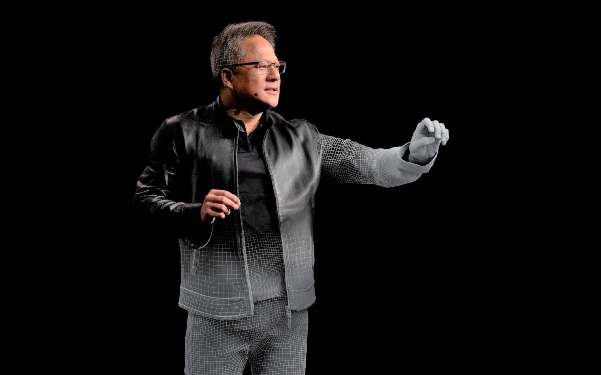 NVIDIAの創業者ジェンスン・フアン氏。オンライン上で見ているフアン氏は必ずしも実物ではないのかもしれない……。NVIDIAのYouTube公式チャンネルでは<a href="https://youtu.be/f_Lv8BOjs4E" class="n" target="_blank">「GTC21でのNVIDIAの基調講演はどのように作成されたのか？ キッチンの舞台裏を公開」</a>で、その解説を行なっている