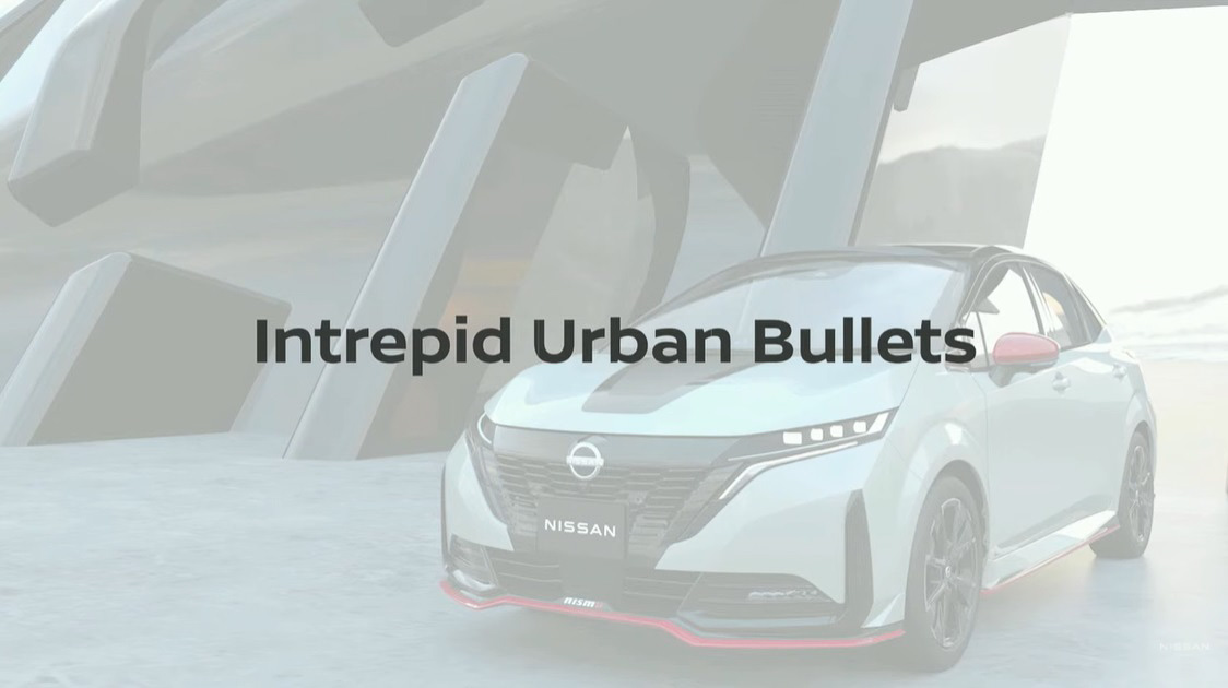 ノート オーラ NISMOのデザインコンセプトは「Intrepid Urban Bullets」