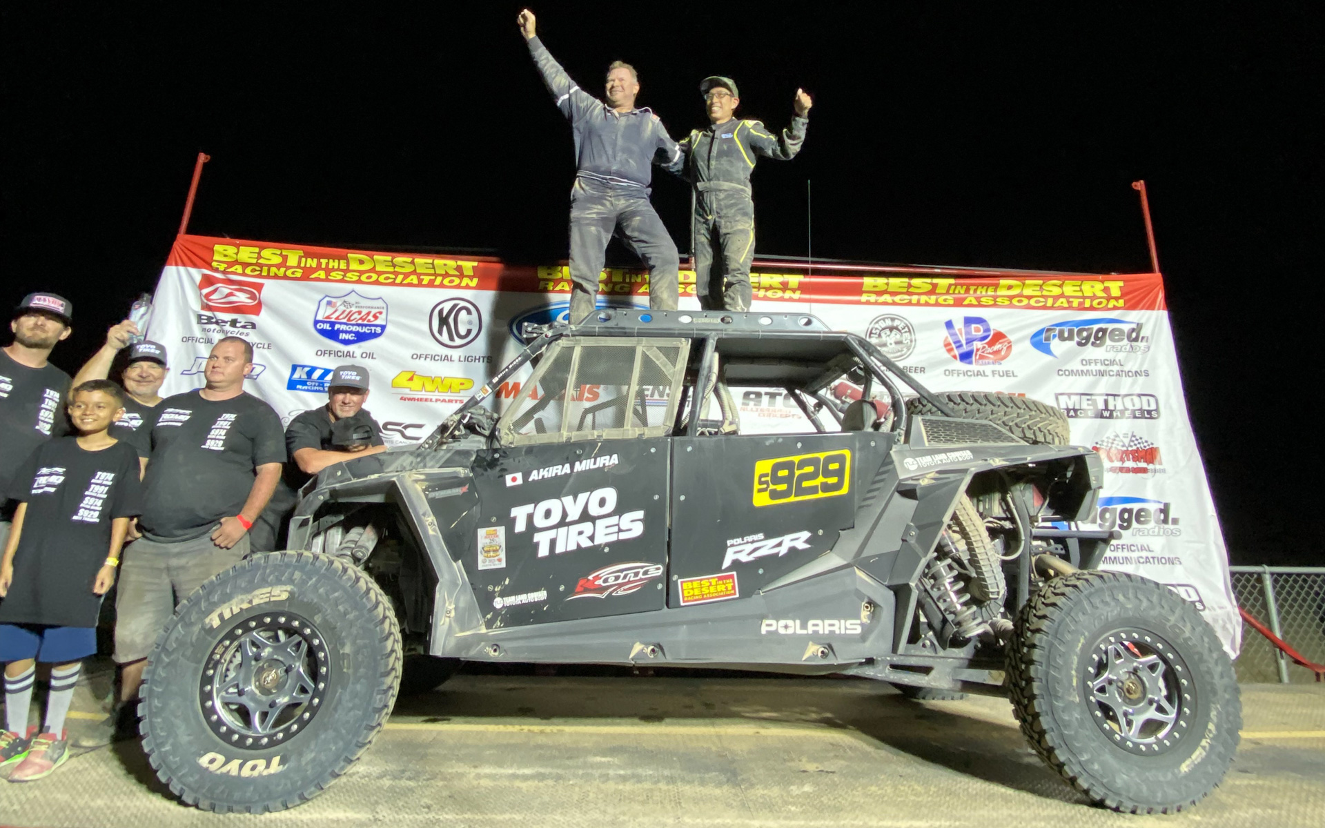 オフロードレース「Best in the Desert Vegas to Reno」でチームランドクルーザー･トヨタオートボデー（トヨタ車体）の三浦昂選手がクラス優勝