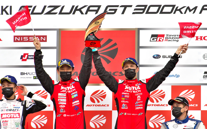 SUPER GT第3戦鈴鹿、GT500は日産が表彰台独占の中23号車 GT-Rが鈴鹿3