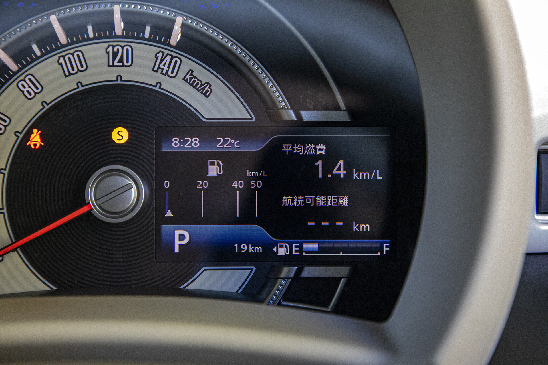 メーター内ディスプレイの表示パターン