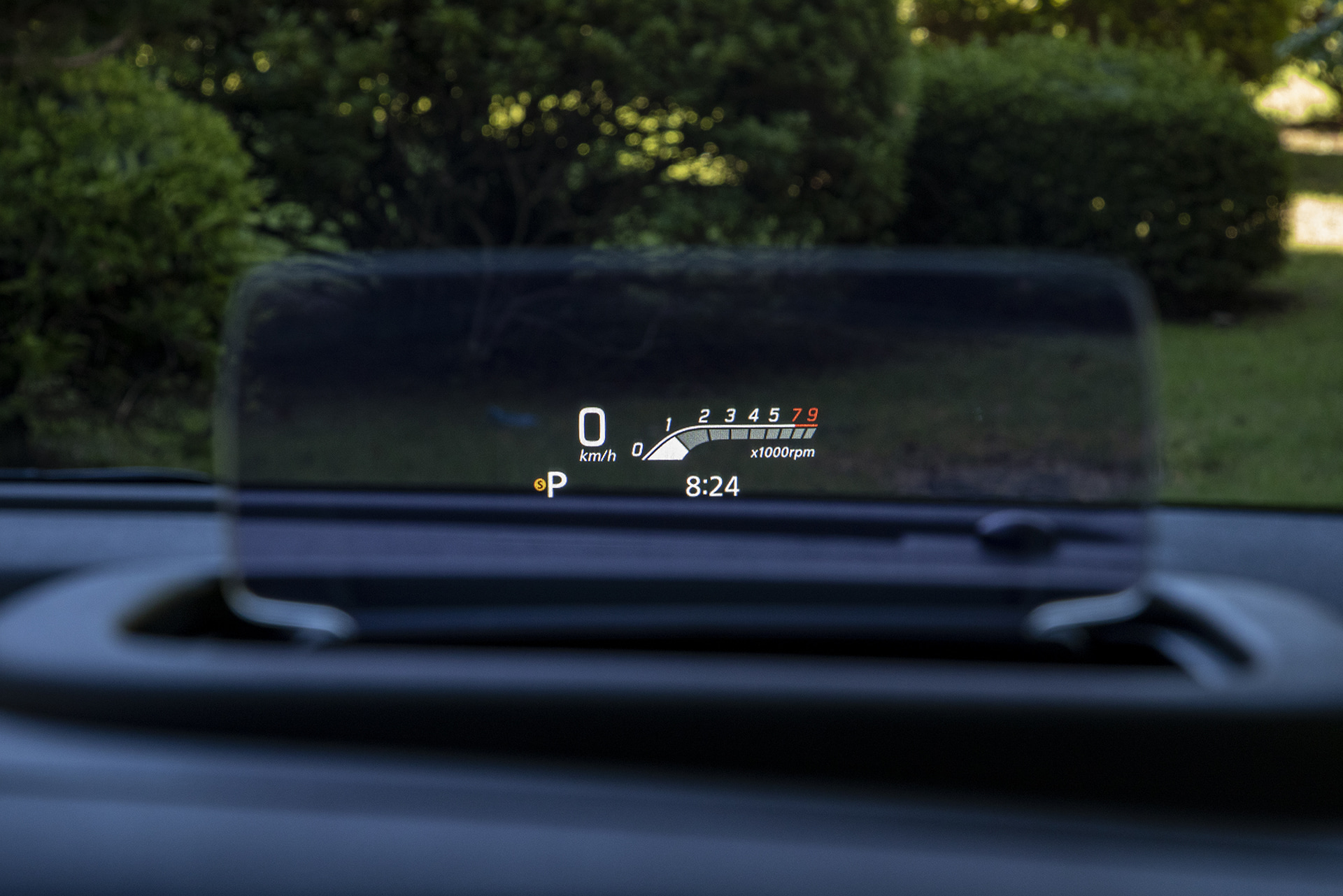 ヘッドアップディスプレイの表示パターン。視認性はよかった