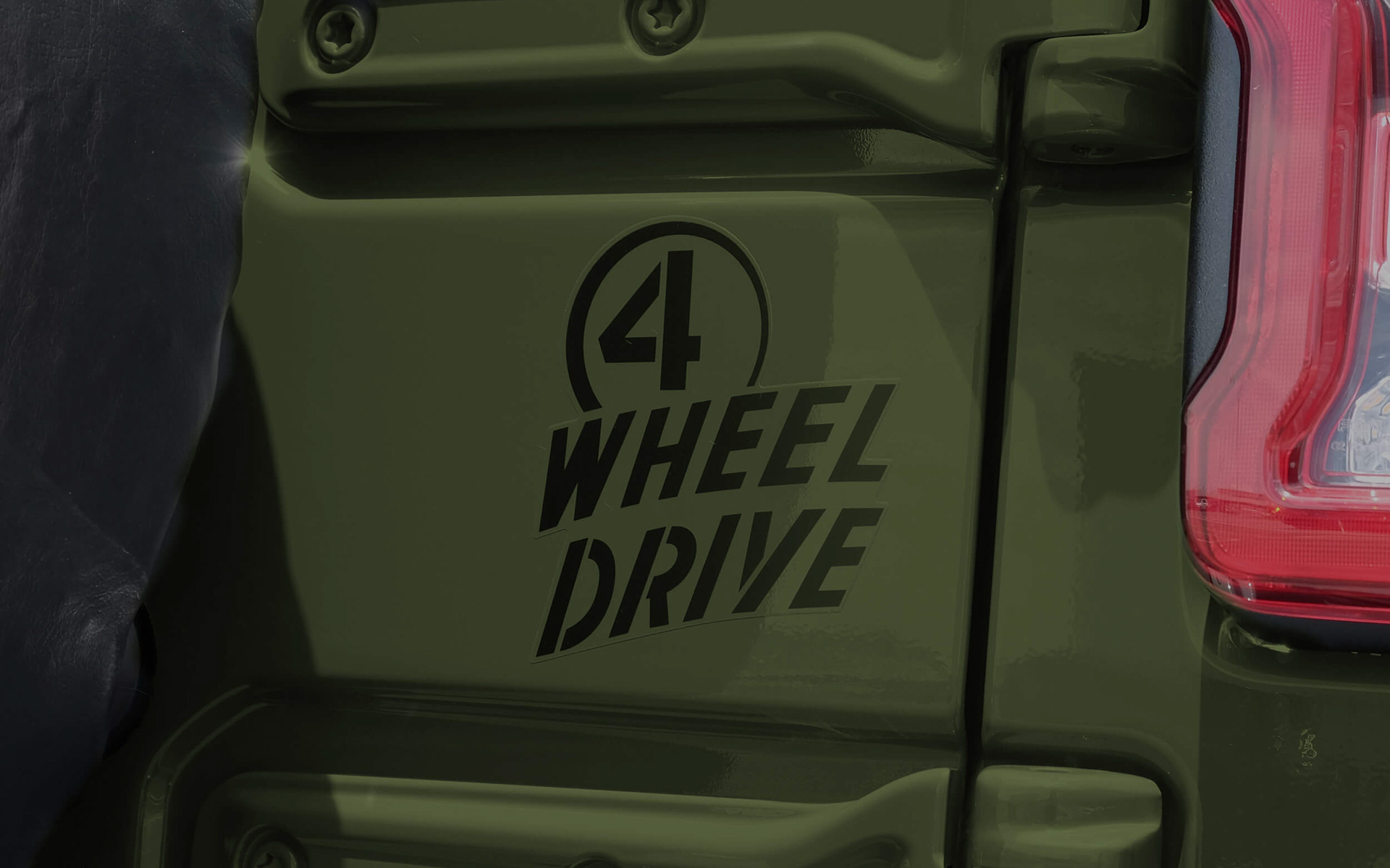4 WHEEL DRIVEリアゲートデカール