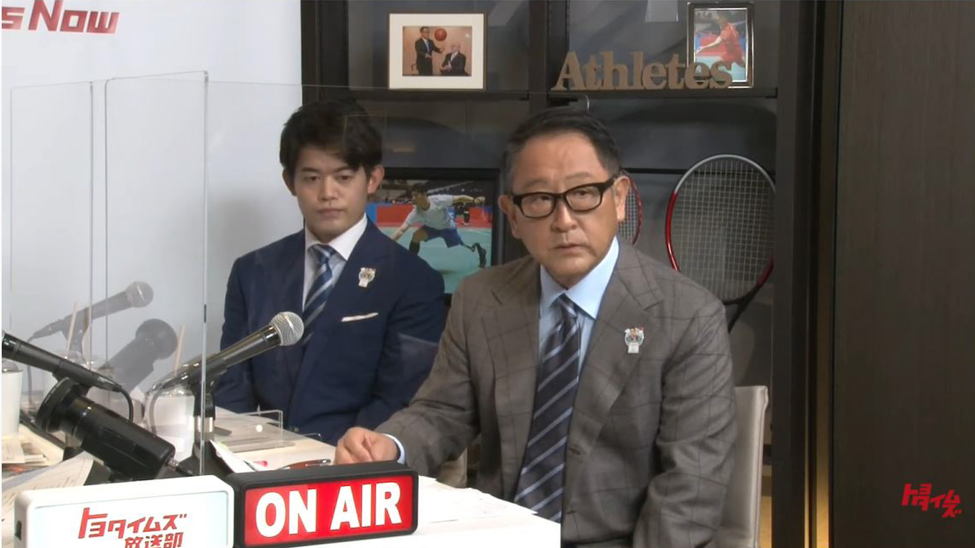 豊田章男社長が生出演した「トヨタイムズ放送部（Toyota Times Athletes Now）」