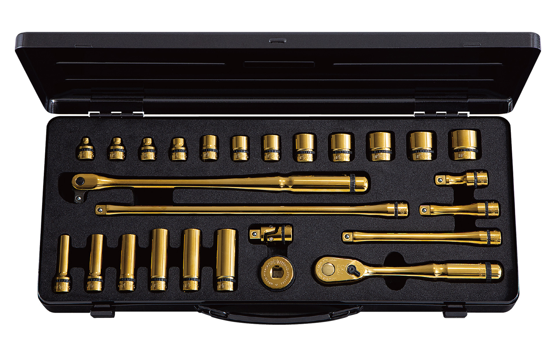 ネプロス 9.5sq.ソケットレンチセット iPゴールド（26点）は価格8万3900円（税別）